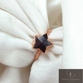 Garnet Star Ring, Electroplated Ring, Boho Jewelry, Birthstone Ring, Delicate Ring, Engagement Ring, Healing Quartz Jewelry, Mother Day Gift